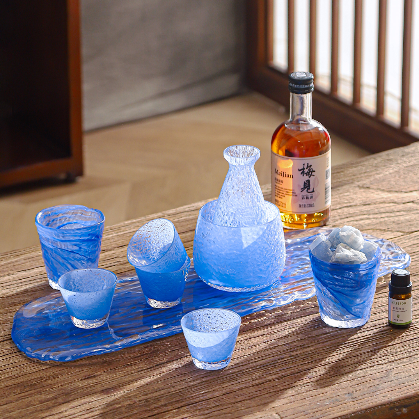 Crystal Wine Glass - High-End Japanese Style Clear Wine Pot