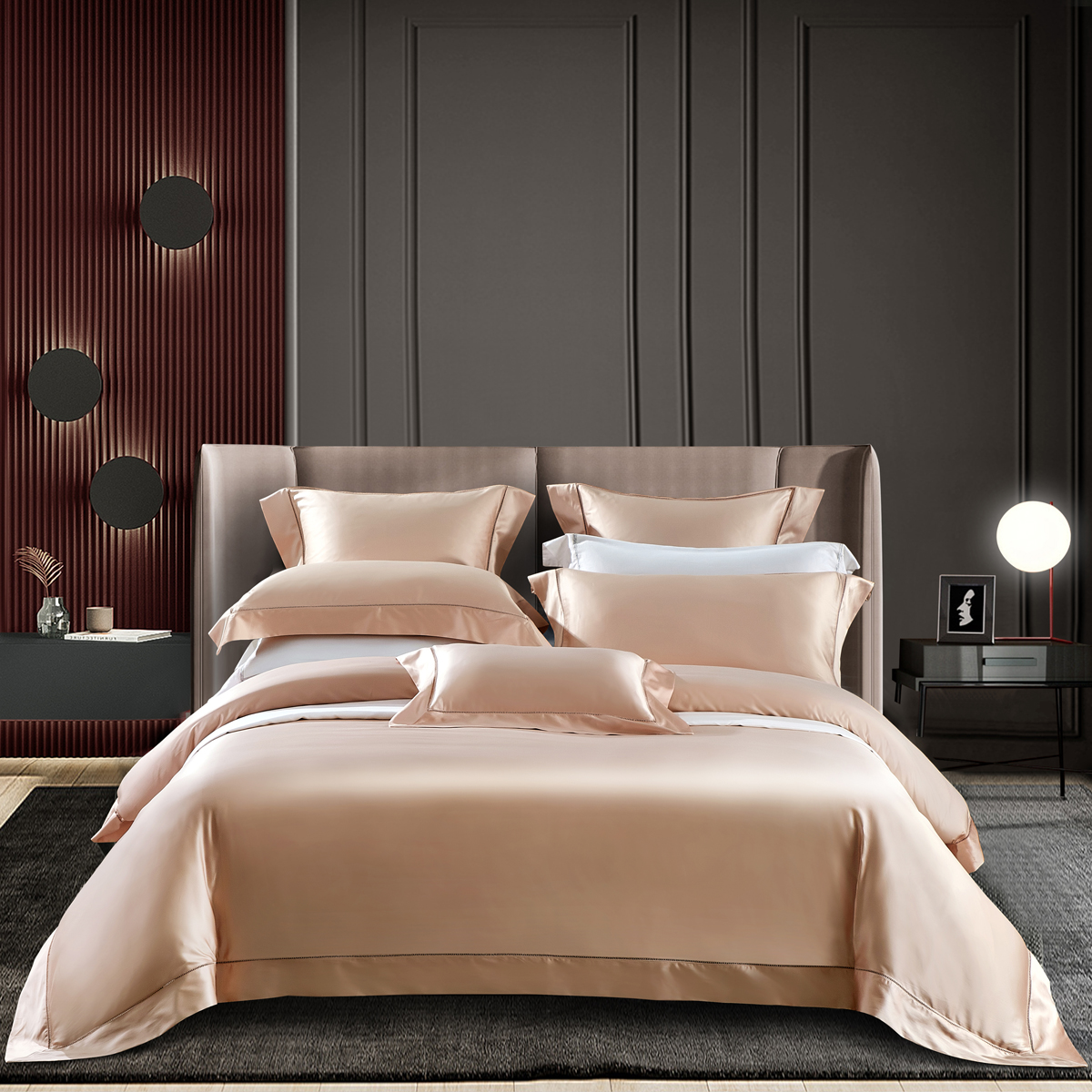 Silk Pillowcase Set - 100% Egyptian Cotton Sheet Pillowcase Set,6
