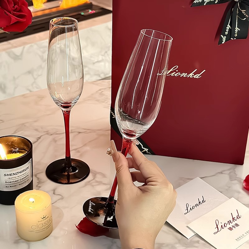 HYS high-end gift champagne cu - đánh giá và giá Crystal Wine Glass
