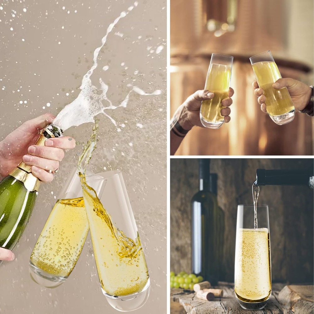 Hand Blown Crystal Champagne F - đánh giá và giá Crystal Wine Glass